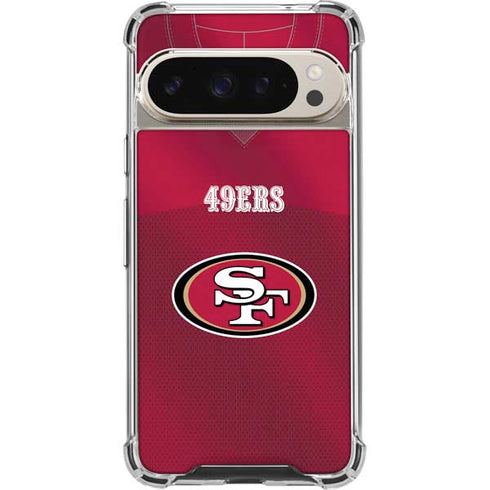 NFL San Francisco 49ers Team Jersey Pixel 9/9 Pro Clear Case